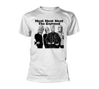Plastic Head The Damned 'Neat Neat Neat' White T-Shirt (UK, Alpha, 3XL, Regular, Regular, White)