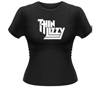 Plastic Head Thin Lizzy Classic Logo GTS Music-And-Film Womens T-Shirt BLACK Large