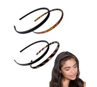 Plastic Headbands, 4 Pieces, Hair Hoop with Teeth, Smooth Plastic Headbands, Teeth Hair Band, Plain Headband, Sharks Tooth Comb Headband, Hair Accessories for Women Girls Men