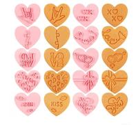 Plastic Heart Shaped 5cm Dishwasher Safe Plastic Heart Shaped