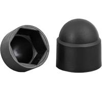 Plastic Hex Nut Caps 15pcs Bolt Covers for Car Wheels - Durable White Hexagon Cap Nut Protectors(Black,M8x13x15(30pcs))