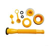 Plastic Hexagonal Gas Can Spout Featuring Secure Locking And Spill Proof Functionality For Various Fuel Container Types Yellow(Yellow 1-pc set)