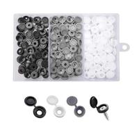 Plastic Hinged Screw Cover Caps 300 Pcs Plastic Screw Cap Covers Fit 6 And 8 Screws, Plastics Folding Snap Caps, for Covering Protection