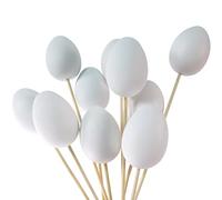 Plastic Hollow Eggs On Sticks White Easter Eggs to Decorate - 10 Easter Crafts Hollow Eggs & Sticks for Easter Decorations Great for Marbling