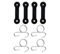 Plastic Hook and Strap Assembly for 160793 Grass Catcher Mower 4 Pack Replacement Latch Components for Outdoor Machinery Use