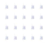 Plastic Hooks 20 40 60 80 100 Piece Count Options for Mounting Cords and Light Decorations Without Nails or Screws (20pcs)