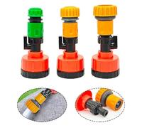 Plastic Hose-End Sprinkler Head for Precision Garden Watering, Adjustable 400-2000 Mesh Spray Screen & 3 Sizes (4"/6"/1" Pipe), Durable Construction