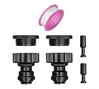 Plastic Hose Fitting Kit 8mm UV Resistant Black(A)