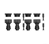 Plastic Hose Fitting Kit 8mm UV Resistant Black(B)