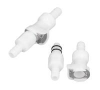Plastic Hose Quick Connector, 5/16 Tube Beer Quick Disconnect with Shut Off Gas and Liquid Quick Connector Water Line Tube Connector for Gas Beer Line (2)
