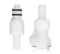 Plastic Hose Quick Connector, 5/16 Tube Beer Quick Disconnect with Shut Off Valved Insert Tube Quick Connect Fittings Gas and Liquid Quick Connector Water Line Tube Connector for Gas Beer Line