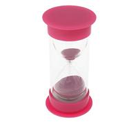 Plastic Hourglass Sand Timer for Office Desktop 2.5 x 5.1 15 Min | Accurate durable easy-to-see sand timer sealed tightly smooth flow no shaking cylindrical case 5/10/15/20/30