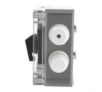 Plastic Housing Rotary Changeover Switch 20A 3-Pos | Flame retardant plastic housing, high-temp resistant, compact 50x50mm size, for durable build