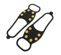 Plastic Ice Gripper Shoe Covers with Flexible Strap and Studs | Quick on Design, for Sneakers and Trail Shoes, Commuting on Icy Sidewalks