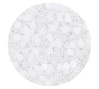 Plastic Imitation Pearl Beads Colorful | Half Round Flatback Loose Beads For DIY Crafts Nail Art Ornament Decor(Pure White,Diameter 4mm 300Pcs)