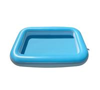 Plastic Inflatable Sensory Sand Pool for Kids,Kiddie Splash Pool Wading Pools，Small Thickened Outdoor Play Water Pit, Toddler Small Swimming Pools, Large Sand Box (blue, S-53"*35"*9"(OD))