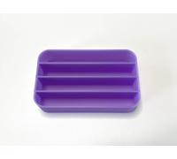 Plastic Insert Tray for Altoids-Style Tin Organizer Insert-Pill Organizer with Multi-Compartment Layout-Mint Tin Divider for Travel-Storage & EDC (Purple, 4 Compartments Horizontal)