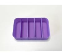 Plastic Insert Tray for Altoids-Style Tin Organizer Insert-Pill Organizer with Multi-Compartment Layout-Mint Tin Divider for Travel-Storage & EDC (Blue, Vertical 5 Compartments)