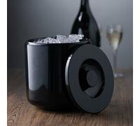 Plastic Insulated Ice Bucket Black 4ltr - Double Walled Ice Bucket