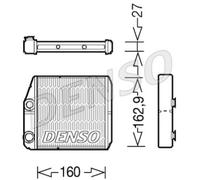 Plastic Interior Heating Heat Exchanger DENSO Fits FIAT Ducato Bus 11- 77364283