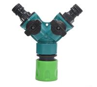 Plastic Irrigation Hose Splitter with Conversion Between 1/2 inch and 3/4 inch Threads for Efficient Water Management in Home Garden Applications