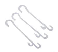 Plastic J Hooks for Tomato and Climbing Plants Flexible 130mm Clips Support Prevent Broken Branches and Falling Fruit White 50 or 100 Pieces for(50pcs)