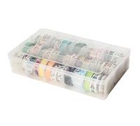 Plastic Jewelry Organizer Box 12 Grids Plastic Organizer Box with Adjustable Dividers Clear Sealing Plastic Container Organizer for Jewelry & Small Parts, Plastic Jewelry Organizer Box