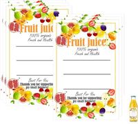 Plastic Juice Bottle Labels Stickers 1.6 x 2.4 Inch Fruit Juice Drink Containers Stickers 150 Pcs Fruit Juicing Drink Canning Sticker for 12oz 8oz 4oz Milk and Other Beverages Bottles