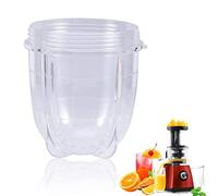 Plastic Juicer Cup Replacement Parts, Blender Mug Replacement Accessories Transparent Tall or Short Cup(Short cup)