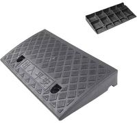 Plastic Kerb Ramps Hard Step Ramps Abrasion Resistant And Durable For Cars, Wheelchairs(Nero,50x27x9cm)