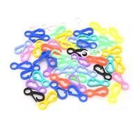 Plastic Key Chain Clip Hooks Cute Lobster Claw Clasps Smooth Snap Hooks for DIY Handmade Crafts Lanyard Keychain Jewelry Pendant 32mm 50 Pack (50 Pieces Sold)