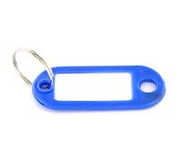 Plastic Key ID Tag Label Fobs - 10 Pack