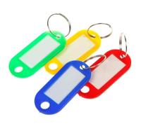 Plastic Key Tags Keyring ID Label FOB Mixed Colours (1)