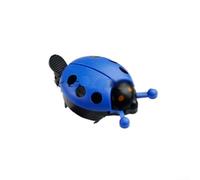 Plastic Kids Bike Bell with Ladybird Handlebar Mounted Design, Clear and Melodious Sound Bicycle Accessory (Blue)