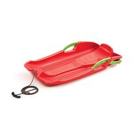 Plastic Kids Sledge with Brakes Snow Slide Sled Seat Chair Rope Kid Handle Safe