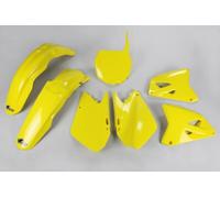 Plastic Kit Fairings Suzuki RM 125 - 250 2001 - 2005 Ufo Plast Yellow