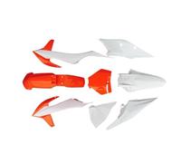 Plastic Kit Motorcycle Front Rear Fender Rad Shrouds Side Panels Front Number Plate Full Body Fairing Compatible With 2019-2023 SX-F EXC(Orange)