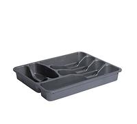 Plastic Kitchen Cutlery Tray (Grey)