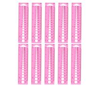 Plastic Knitting Needle Gauge Clear Scales Multipurpose Portable Sewing Ruler CM Ruler for Knitters Crafters 10Pcs Durable Plastic Measuring Tool for Household Use
