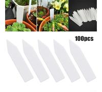 Plastic Labeling Markers 100 Count Tags for Your Garden, Easy to Write On