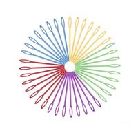 Plastic Large Eye Needles for Sewing Thread Wool Embroidery and Craft Projects with 100 Pieces, Suitable for Kids and Adults Doing Needlework and DIY (5.5cm)