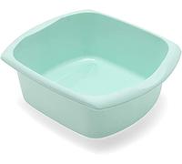 Plastic Large Washing Up Bowl Rectangular Kitchen Basin Sink 9.5 Litre (Blue Haze)