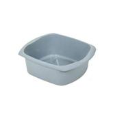 Plastic Large Washing Up Bowl Rectangular Kitchen Basin Sink 9.5 Litre (Light Grey)