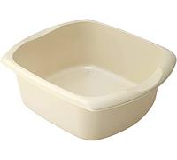 Plastic Large Washing Up Bowl Rectangular Kitchen Basin Sink 9.5 Litre (Linen)