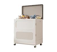Plastic Laundry Basket With Lid and Wheels Large Capacity Clothes Hampers Washing Baskets Laundry Bin Collapsible Laundry Hamper For Bedroom Laundry Room