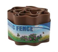 Plastic Lawn Edging Border Fence Designed for Ground Level Installation to Form Seamless Transitions Between Lawn and Bed Areas (10CMX9M)