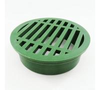 Plastic Lawn Floor Drain for Green Spaces, Garden & Flower Beds - 11.5 x 9.8 cm Efficient Water Drainage Grate, Weather-Resistant, for Easy Installat