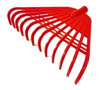 Plastic Leaf Rake for Yard, Lightweight Garden Rake with 12 Tines Efficient Rakes for Lawns Leaves Turf