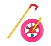 Plastic Learning Rotating Push Rod Cart Boy Girl And (23x23x8cm)