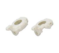 Plastic Left Right Base C Set Fixed Mount for ZD Racing DBX 10 7187 1/10 RC Car High Strength Durable Steering Performance Upgrade Replacement Parts White 15g